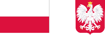 Flaga Polski z godłem