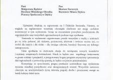 Powiększ zdjęcie Podziękowanie za zaproszenie.