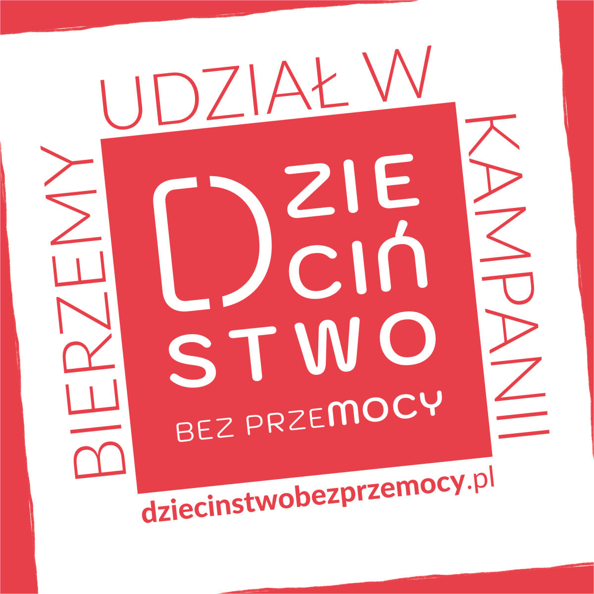 Zdjęcie: Bierzemy udział w akcji „Dzieciństwo bez przemocy”.