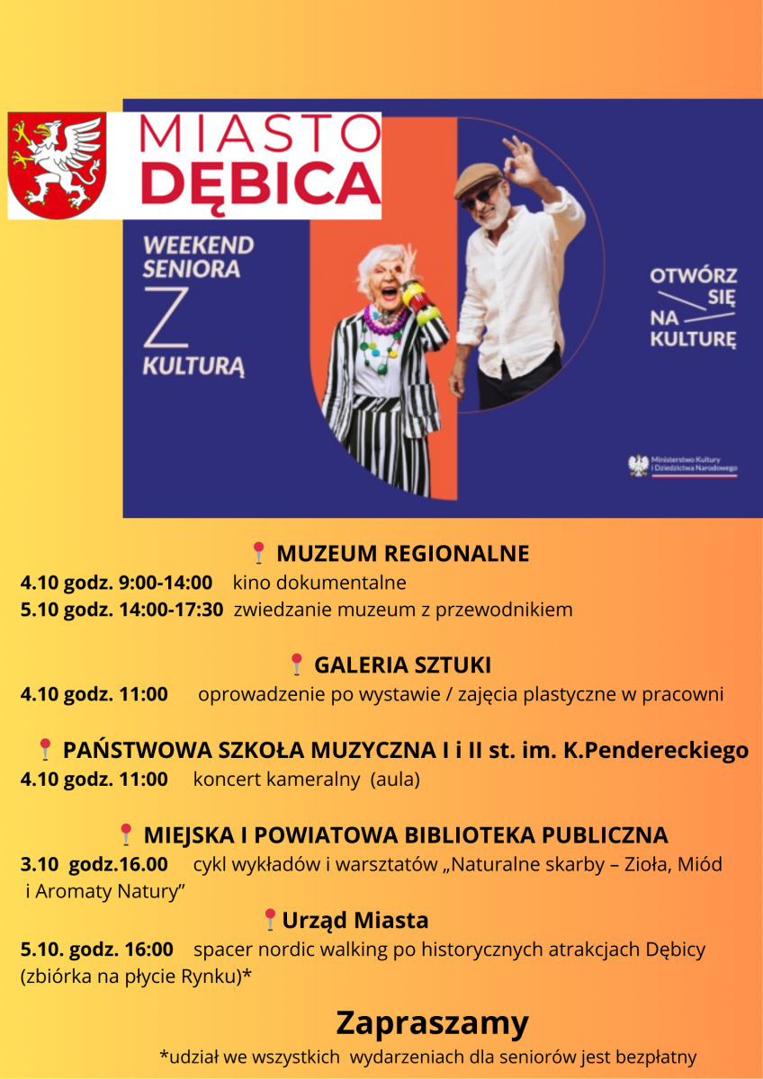 Zdjęcie: WEEKEND SENIORA Z KULTURĄ W DĘBICY